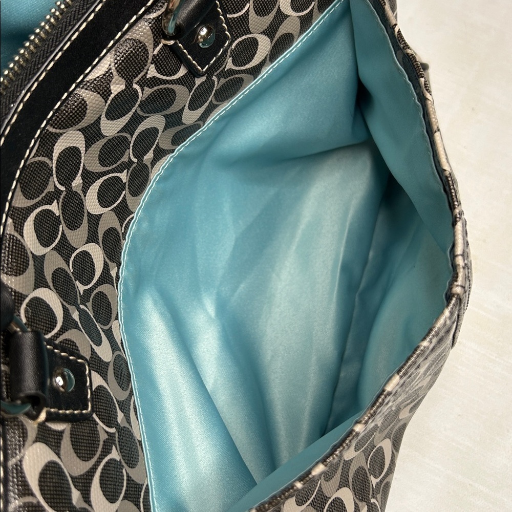Coach Signature Coated Canvas and Leather Chelsea Satchel - Picture 14 of 16